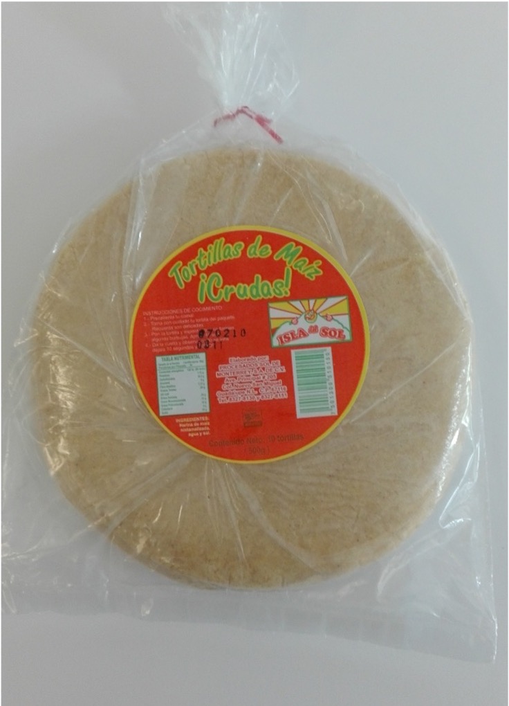 Tortilla de Maíz Cruda Grande